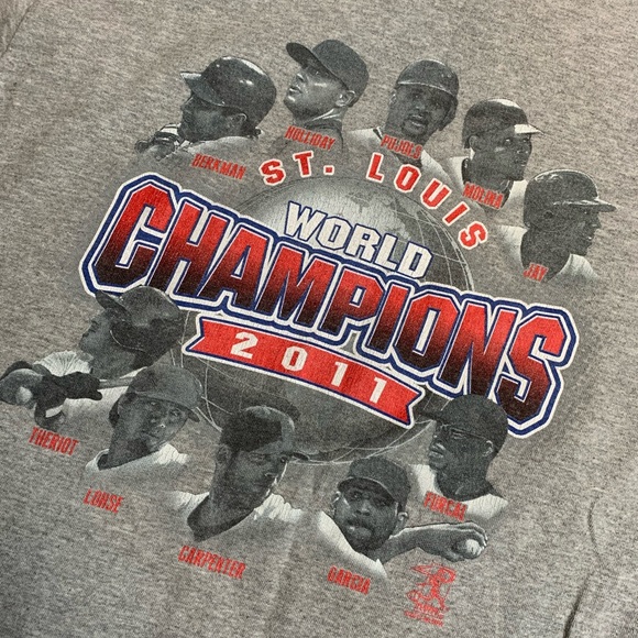St.Louis Cardinals 2011 World Champions T-shirt - Picture 2 of 3